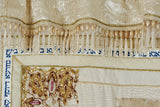 Judaica Embroidery - House Good Luck "Joseph" Protection Kabbalistic Amulet - White 2.60m x 2.05m