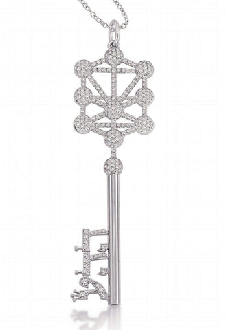 The Key - Tree of Life - 72 Names of God - Diamonds' Pendant