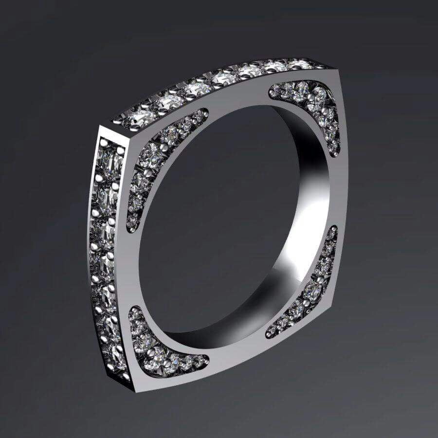The Kabbalistic Diamond Wedding Ring