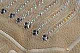Tefillin Bag - Ana Bekoah Menorah Embroidery and Beads תיק תפילין רקום עם "אנא בכח" מנורה וחרוזים