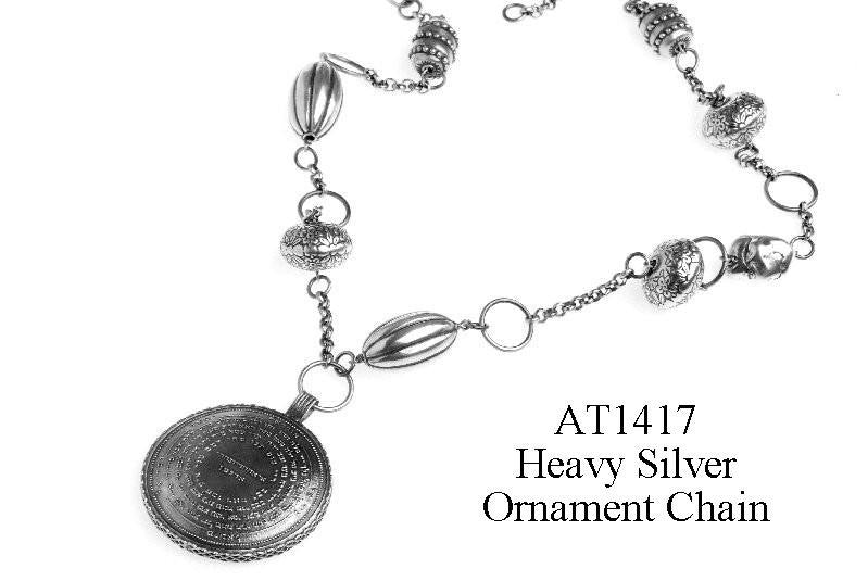72 Names & Archangels 925 Silver Amulet - 70cm Heavy Silver Ornament Chain