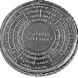 72 Names & Archangels 925 Silver Amulet Medallion (Flat on both sides) No Chain