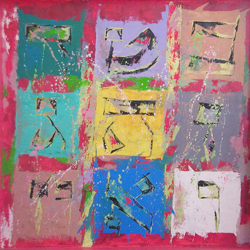 MAGIC SQUARE RED - GICLEE ON CANVAS