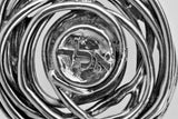 72 Names - Electroforming Silver Wire Letters Pendant - Aleph Lamed Dalet א.ל.ד
