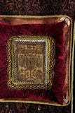 Judaica Embroidery - House Good Luck "Joseph" Protection Kabbalistic Amulet, Burgundy 2.65m x 2.15m
