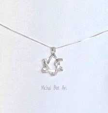 MBA Silver Star of David Single Flat Wire